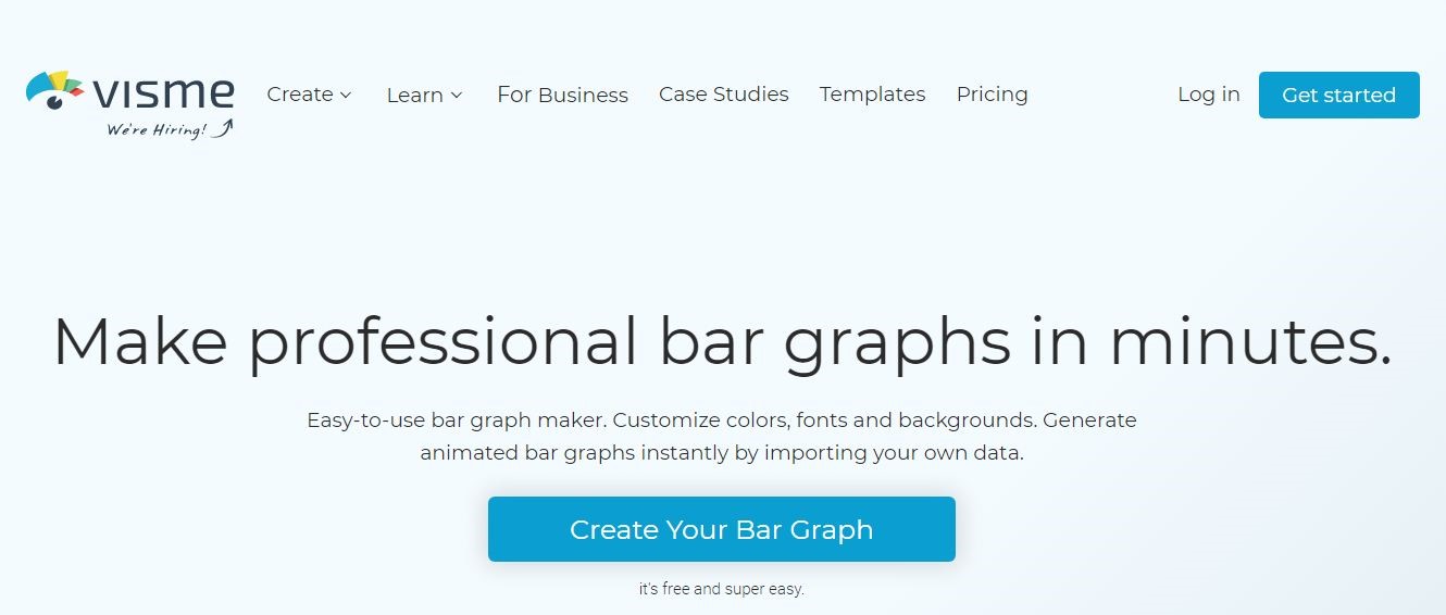 How to Make Bar Graph Easily- step 1