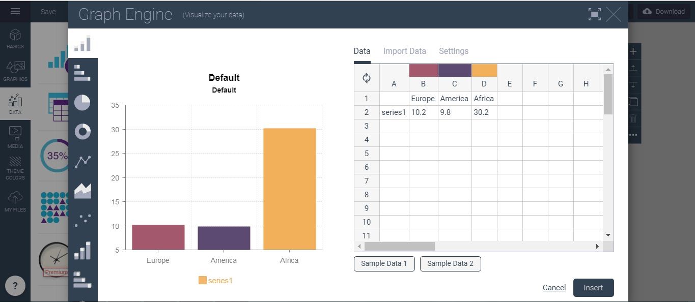 How to Make Bar Graph Easily- step 3