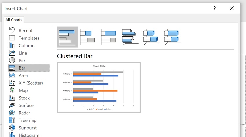 3 Ways to Make Bar Charts - Powerpoint Step 2