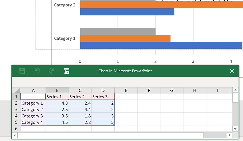 3 Ways to Make Bar Charts - Powerpoint Step 3